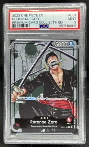 One Piece Roronoa Zoro 25th Anniversary Premium Card Collection #OP01-001 PSA 9