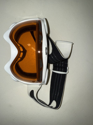 Oakley Wisdom Ski-Goggles Vintage White W/Persimmon Lenses RARE 90s Snowboard