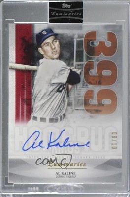 2019 Topps Luminaries Home Run Kings Red 8/10 Al Kaline #HRK-AK Auto HOF qy8