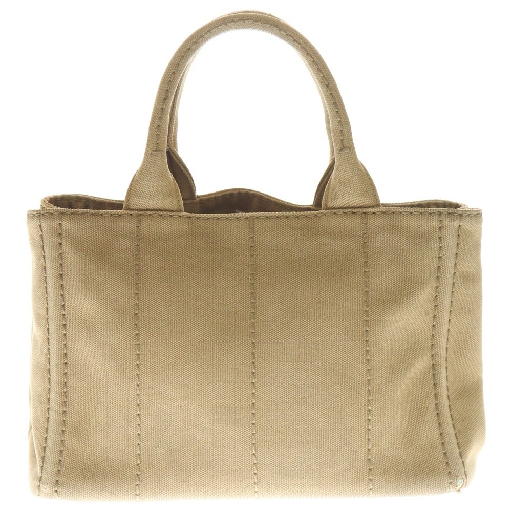 PRADA Canapa Tote Bag Handbag Brown Beige Canvas BG439 Gold Hardware from japan thumbnail 2
