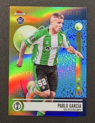2025-26 Finest UEFA Club Competitions #164 Pablo García Gold Refractor #/50