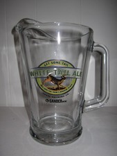 White Tail Ale Glass Pitcher Chase Brewing Co...