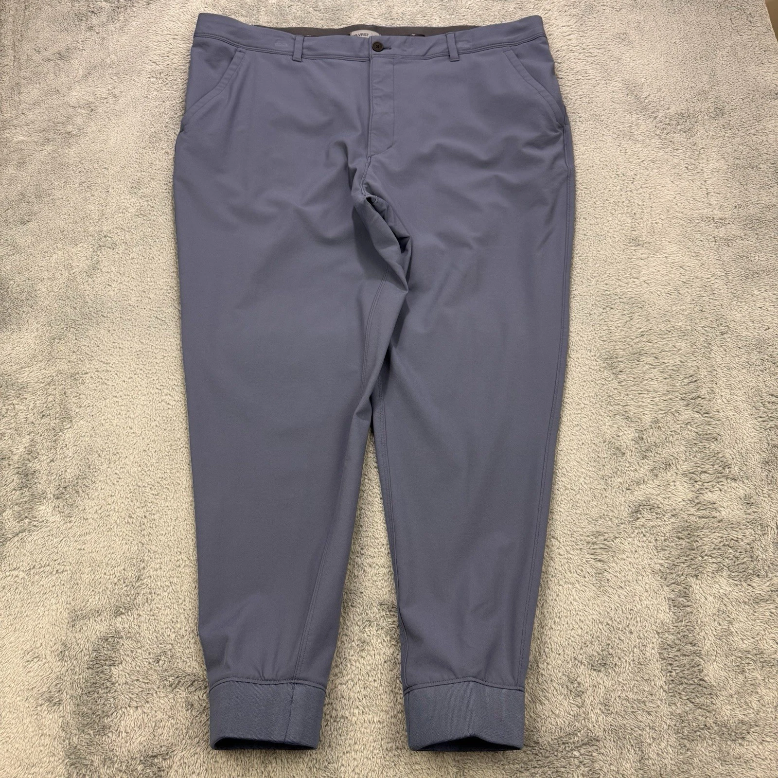 VRST Golf Nylon Jogger Pants Men 42 Blue Performance Wicking Stretch