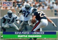  1991 Rufus Porter 97 Seahawks 665 National Football League Sports Trading Card