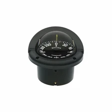 Pivot LED Black Dial Black Flush Mount 12 Volt Green LED Compass