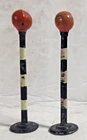 VINTAGE 1950s CHARBENS DINKY TOYS BELISHA BEACONS SET OF 2 PEDESTRIAN CROSSING