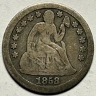 1858-S Seated Liberty Dime — Circulated 🔥 Original Surfaces — Key Date