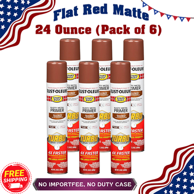 #ad Rust Oleum Stops Rust Turbo Primer 24oz Rusty Metal Spray 6 Pack Fast Coverage $79.89