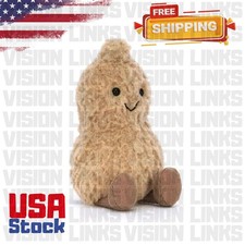 Jellycat AMUSEABLES PEANUT Soft Plush Toy Collectible gift kid birthday With Bag