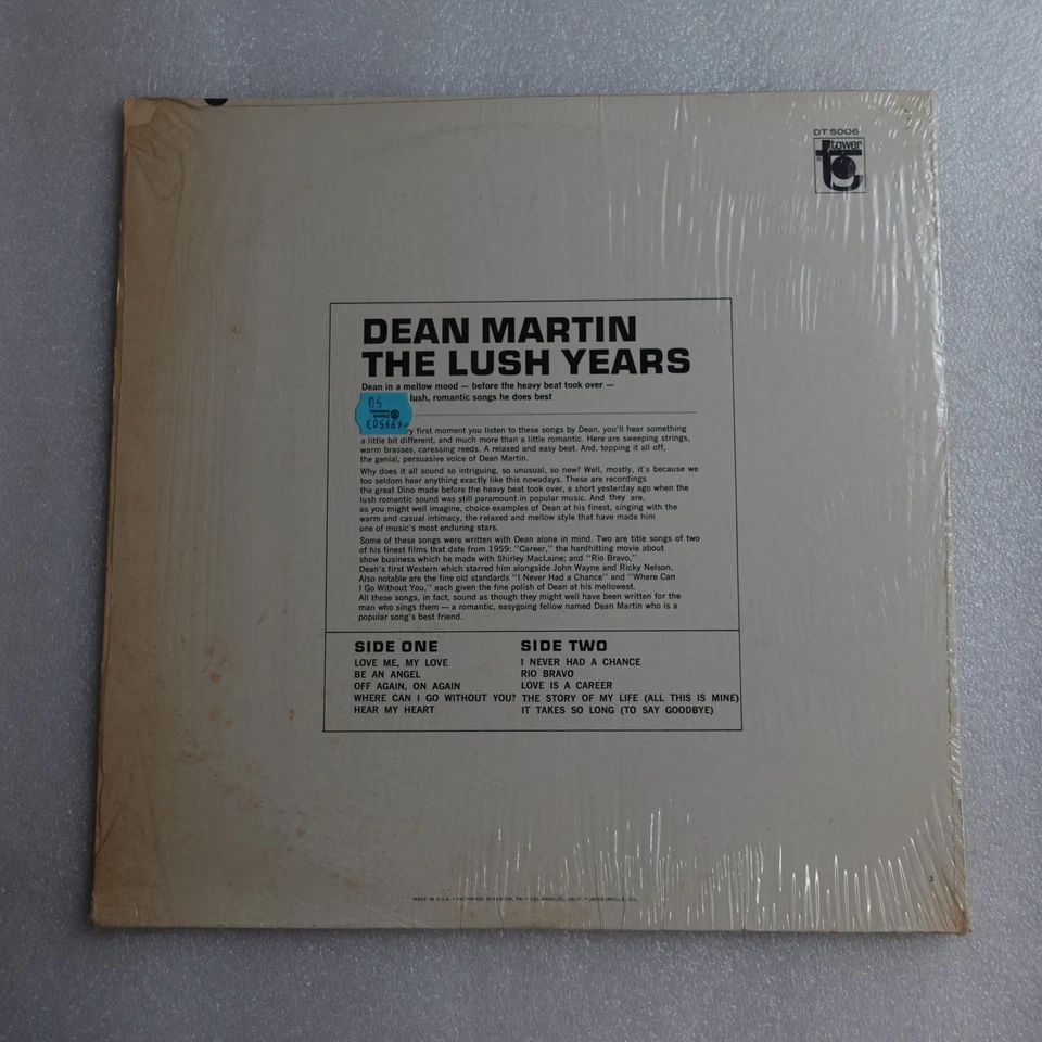 Dean Martin Lush Years LP Vinyl Album Record Pop - Image 2 of 4