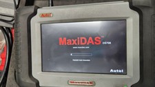 Autel Maxidas Ds-708 Diagnostic Scanner Complete Set W Case Powers On