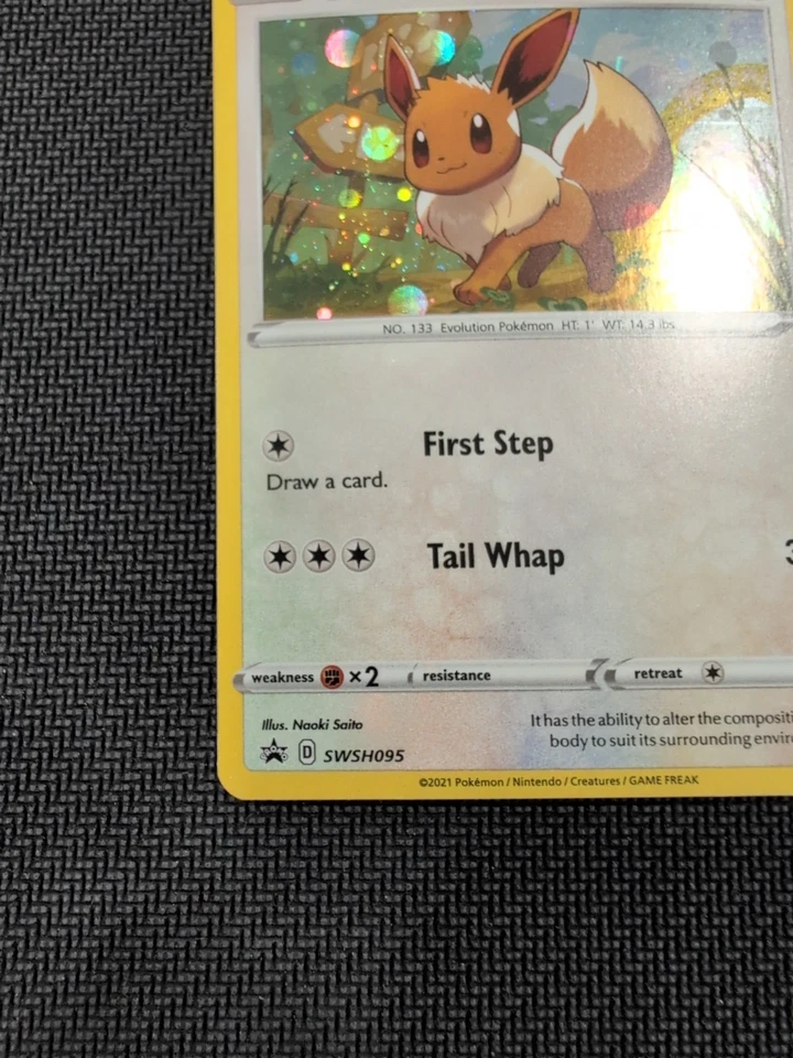 Pokémon TCG Eevee SWSH095 SWSH: Sword & Shield Promo Cards Holo MINT/Near Mint - Image 3 of 4