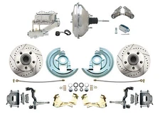 2" Drop High Performance 11" Chrome Power Disc Brake Conversion Kit 
