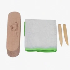CraftMaster Clapper Set: Beech Wood Tailor Clapper, Quilter's Bone Pen & Ironing