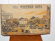 Vintage Rel Plastics Corp. Toy Western Set in Box