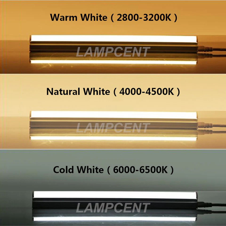 20-100/Pack T8 Integrated LED Tube 2,3,4,5,6,8FT 6500K LED Shop Lighting Fixture - Image 2 of 4