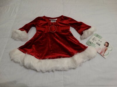Baby Girl's Christmas Dress SZ 3-6 Months BNWT Bonnie Baby Bonnie Jean ORIG  $44 | eBay
