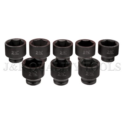 VCT Set Of 8 PC 3/4'' DR Drive Impact Socket ADD ON JUMBO 2 1/16'' through 2-1/2''