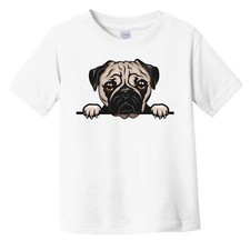 Pug Dog Breed Popping Up Cute Infant Toddler T-Shirt v3