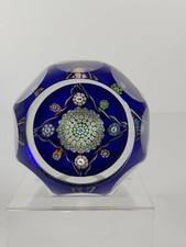 Perthshire "Blue Silhouette" Annual Collection Glas Briefbeschwerer 1979B