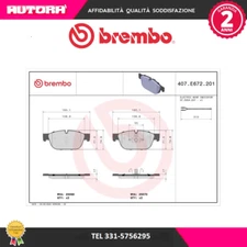 P61107 Brake pad kit, front disc brake (BRAND-BREMBO)..