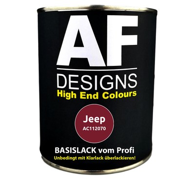 0,25L Autolack für Jeep AC112070 Primal Ruby Red Perl spritzfertig