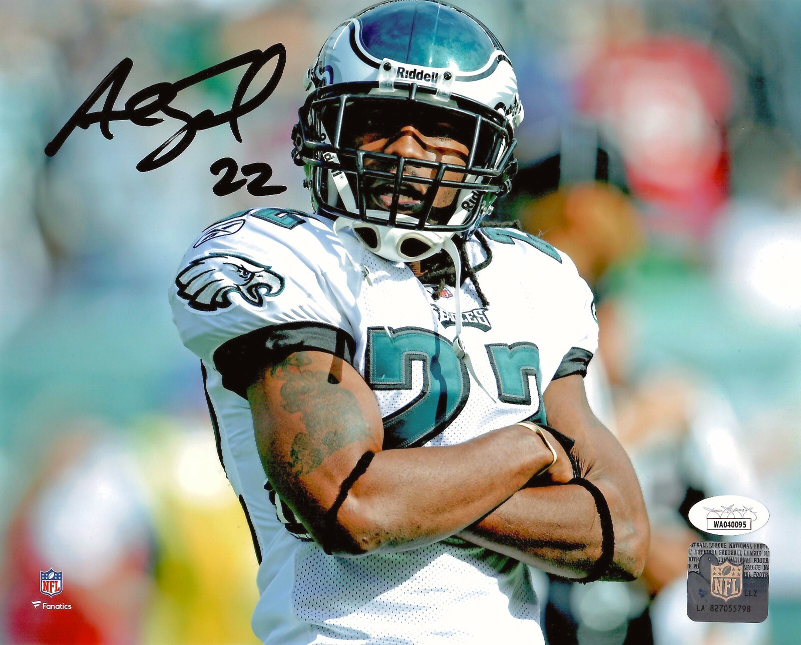 Maillot Philadelphia Eagles Signé Asante Samuel Sr. - Authentifié JSA - Original
