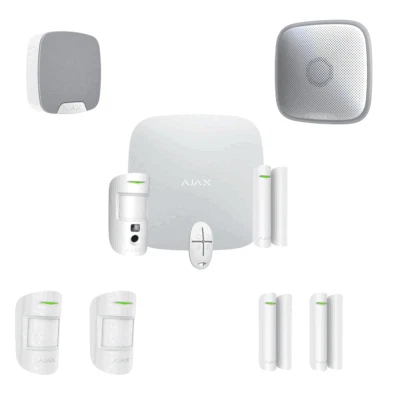 KIT ALLARME AJAX ANTIFURTO WIRELESS SENZA FILI AJ-STARTERKIT-CAM-W CON APP