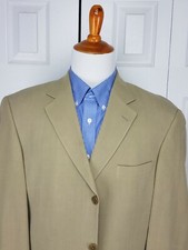 Andrew Fezza Mens Silk/Wool Sports Coat Blazer Suit Jacket Size 42R