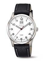 Boccia Titanium 3580-05 Herrenuhr Mit GroßDatum + Arabischen Ziffern