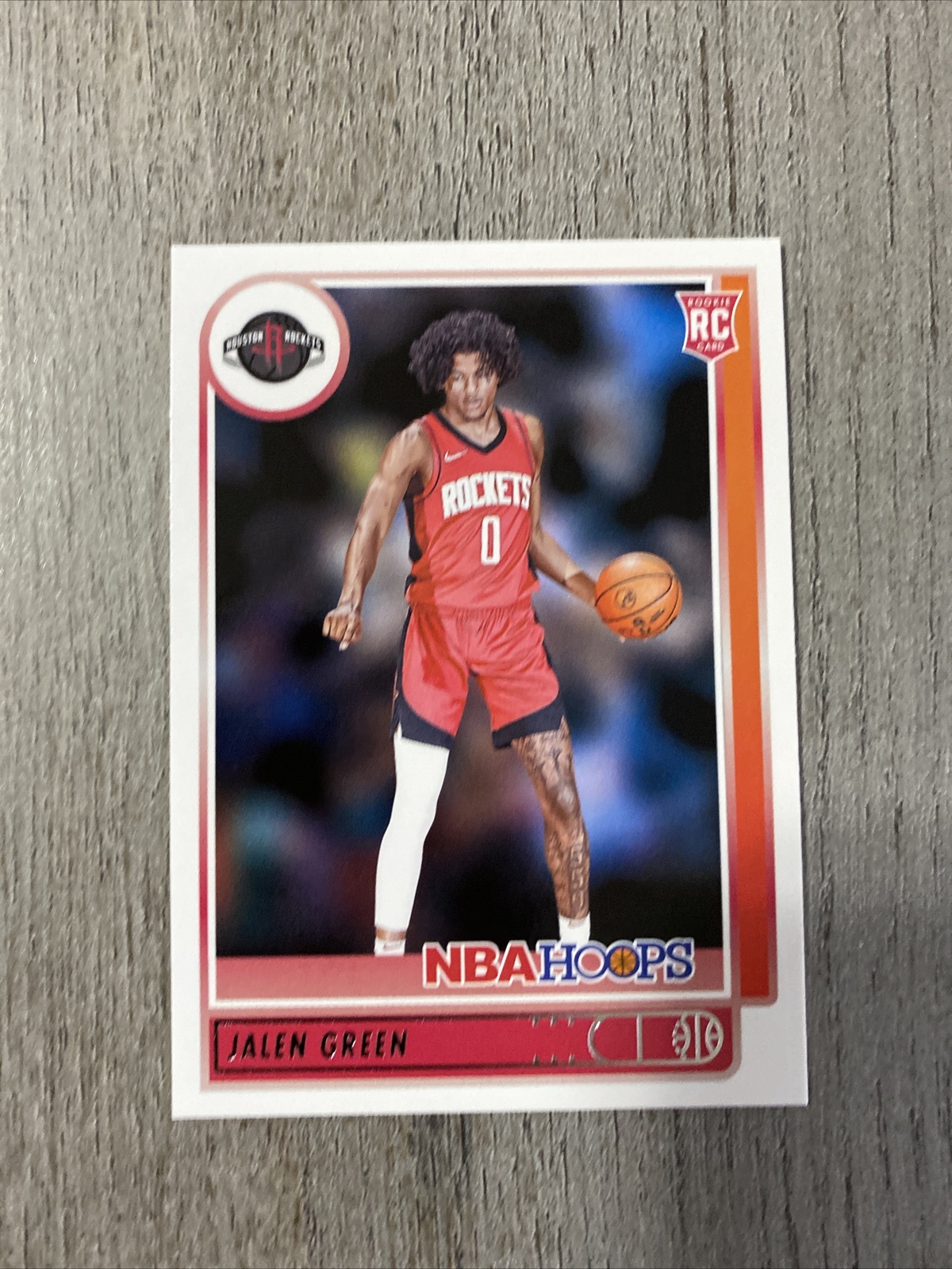 JALEN GREEN 2021 RC NBA Hoops #218 Houston Rockets NM+ Basketball Rookie Card