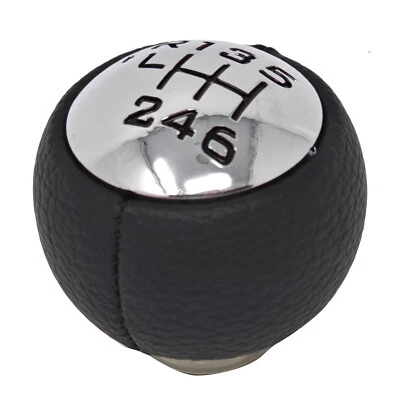 VINCIANN Pomello manopola cambio manuale 6 marce nero silver per Fiat Scudo NWP5