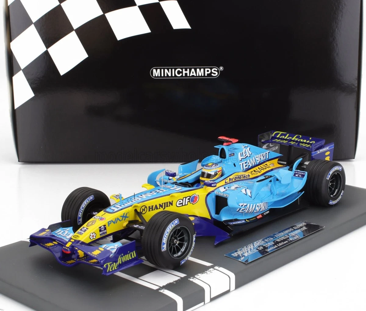 ミニチャンプス ミシュラン 1/43 RENAULT F1 R25 アロンソ 2005 ルノー