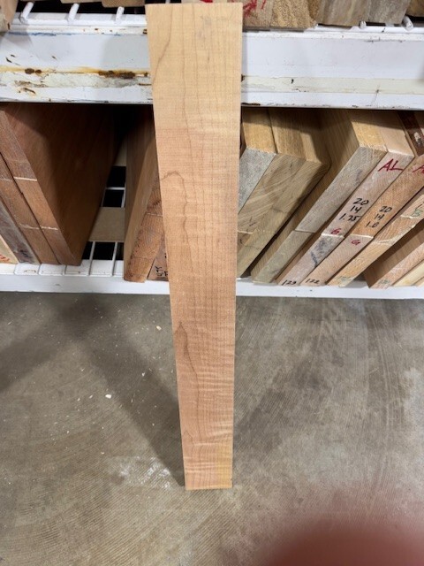 Curly Maple 🍁Roasted Figured neck blank 30x 3.5x 1.3 Strat Tele Bass KD￼ Big