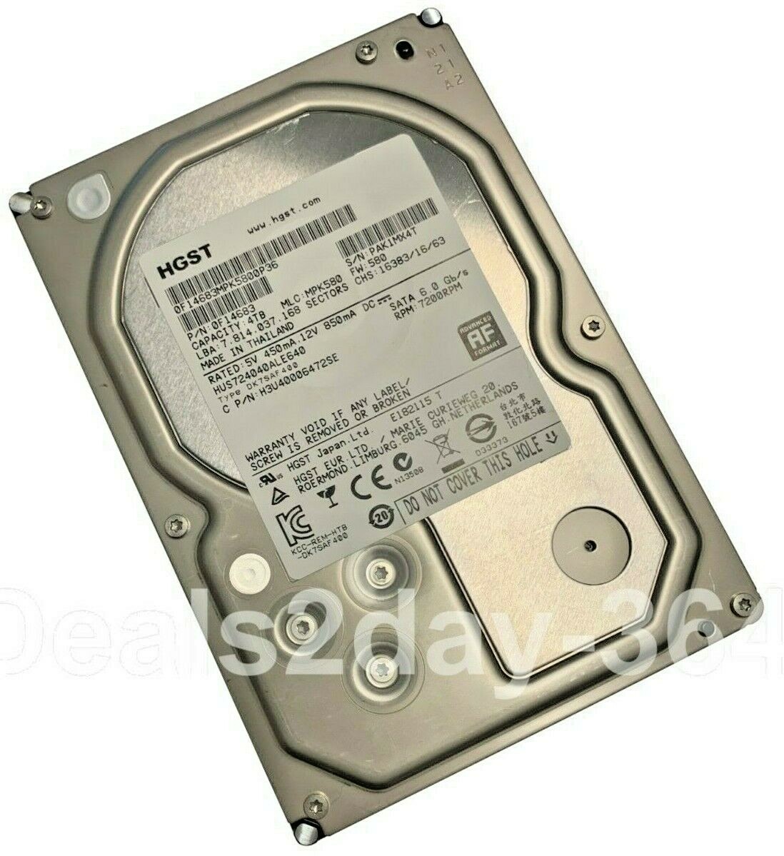 内蔵型ハードディスクドライブ Hitachi/HGST HUS724040ALE640 3.5 HDD 4TB Amazon.com: HGST Ultrastar HUS724040ALE640 (0F14683) 4TB 7.2
