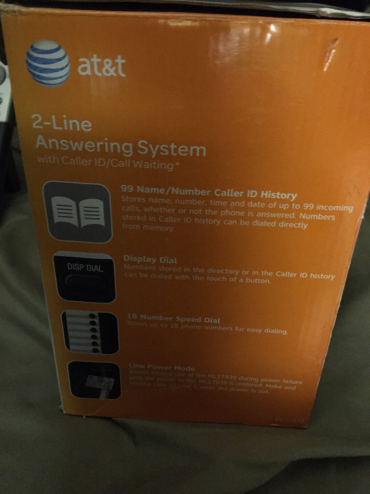 AT&T ML17939 2 Line Phone Answering System Caller ID Call Waiting ...