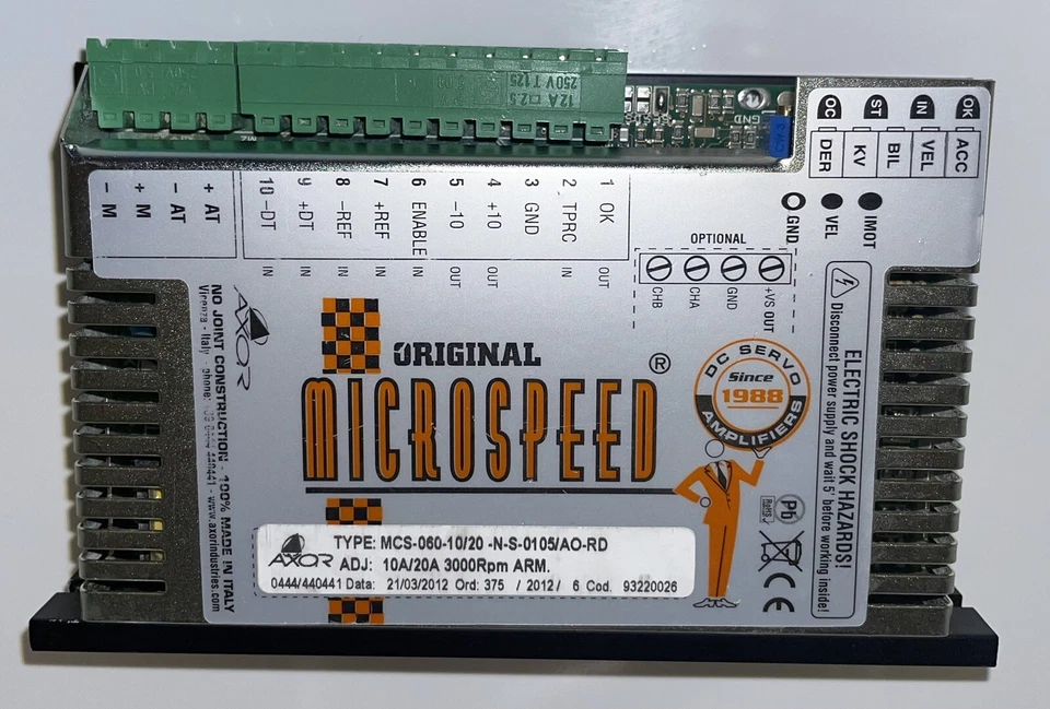 AXOR MCS-060-10/20-N-S-0105/AO-RD ORGINAL MICROSPEED ( Tested ) - Image 2 of 2