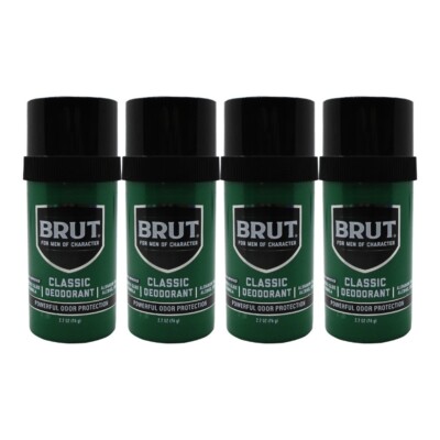 4 x Stay Fresh All Day with Brut Signature Scent Deodorant