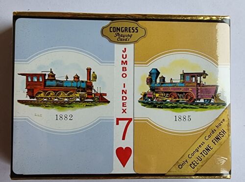 Vintage Kongress Doppelbrücke Deck Jumbo Indexzüge Spielkarten - Bild 1 von 4