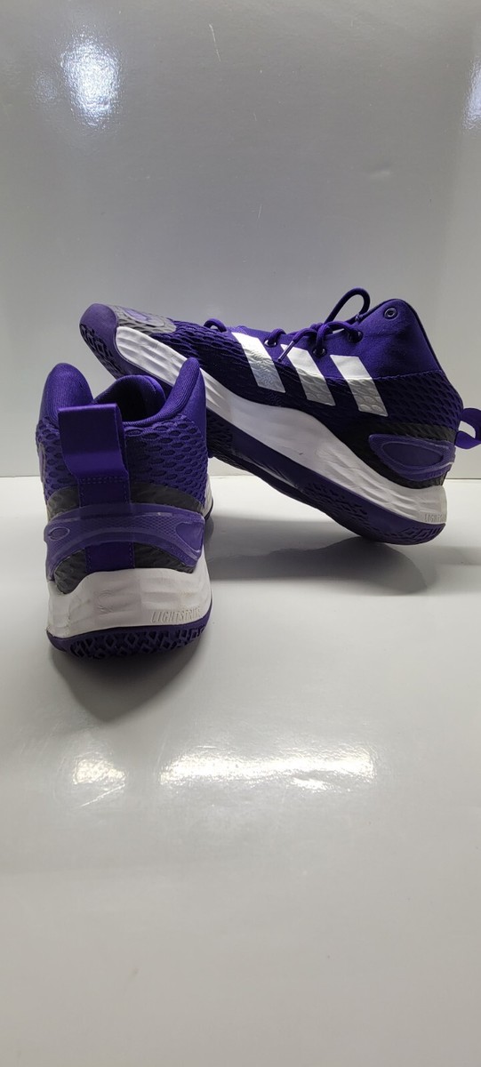 Adidas SM Exhibit A Mid Purple  Sneakers Men\'s Sz 11  GW7895 Adidas Sm Exhibit size 13 purple silver black | eBay main image 4