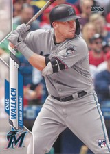 Chad Wallach 2020 Topps Series 2 Rookie Card RC #658 Marlins Baseball Card. rookie card picture