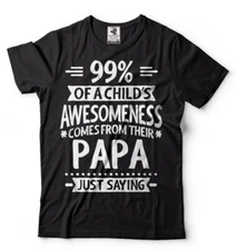 Papa T-shirt new Baby T-shirt Pregnancy Announcement Funny Shirt Birthday Gift