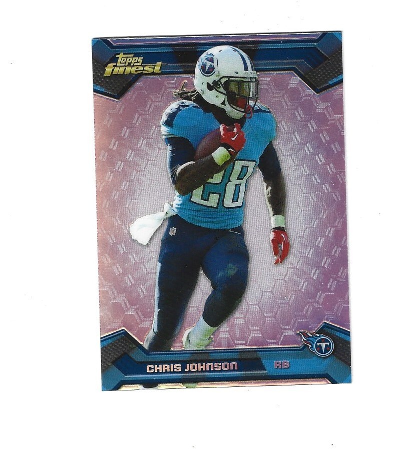 2013 Finest Refractors #57 CHRIS JOHNSON TENNESSEE TITANS