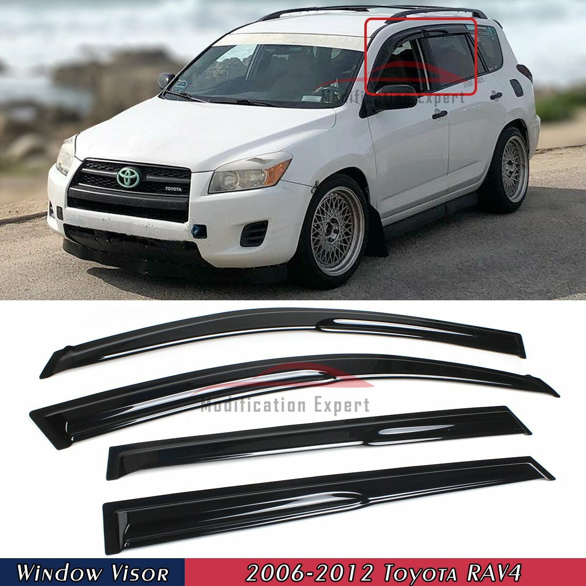 FENGJP Windabweiser Für Toyota RAV4 2006-2012 Produktbild-Vorschau 12