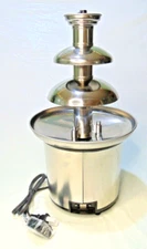 New  NOSTALGIA Stainless Steel Chocolate Fondue Fountain.