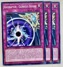 Yugioh! 3x Raidraptor - Glorious Bright PHNI-EN074 Common 1st Ed NM