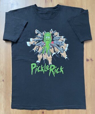 Pickle Rick And Morty T-Shirt Größe S Tee Fury Comic Cartoon Shirt Unisex