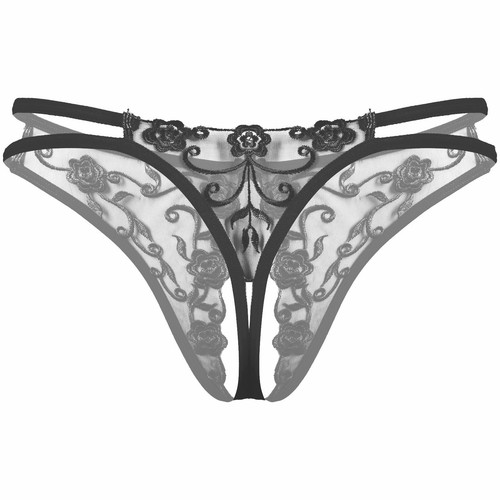 Mens Sissy Lace Suspenders Stockings Crossdressing Garter Belt Thong AU - Picture 58 of 59