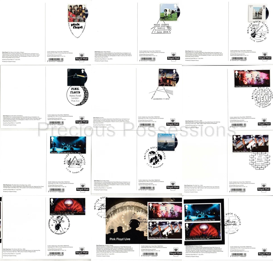 GB POSTCARDS PHQ CARDS USED REAR FDI 2016 PINK FLOYD LIVE PACK 417 - Image 2 of 2