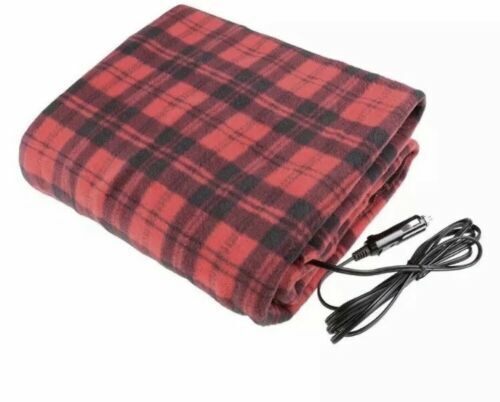 Extra Large 12V Heated Travel Electric Blanket 8ft Lead PVC Bag Colour Header